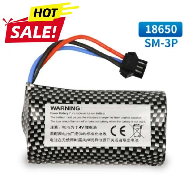 4V 5000mAh RC Car Battery SM-3P High Rate Power T Plug Toy Li-ion 18650 Battery for Remote Control Car