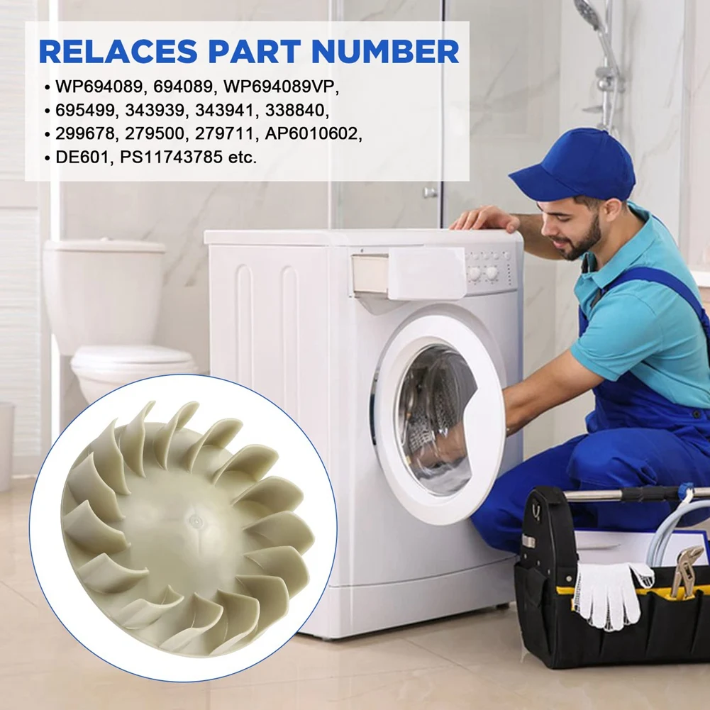 Roue de remplacement pour sèche-linge, compatible avec la plupart des sèche-linge, remplacement PS1174ino 85 694089, 279500