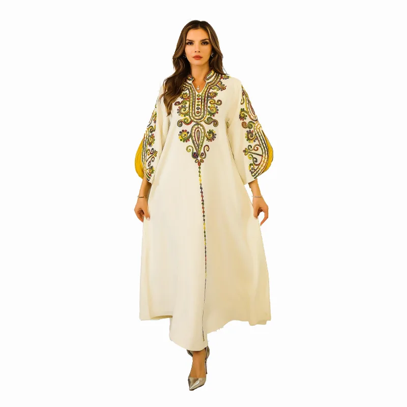 Ramadan Vestidos Muslim Abaya Women Dress Arabic Jalabiya Morocco Dubai Abayas Kaftan Islam Eid Embroidery Party Long Robe