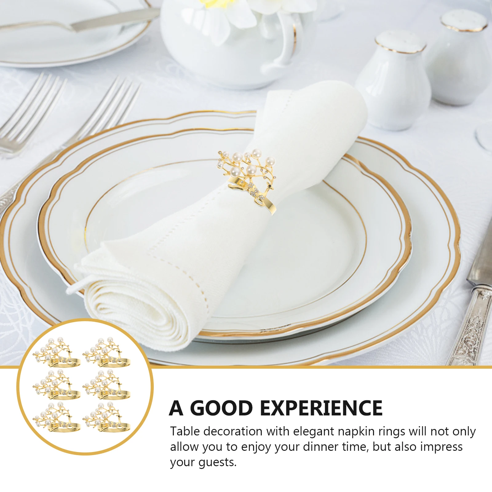 

6pcs Stainless Steel Napkin Rings Delicate Buckles Snowflake Christmas Wedding Party Decorations Kitchen Bar Supplies