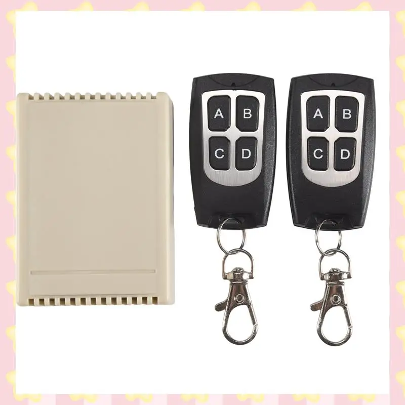 

AB51 12 В 4 канала 433 МГц беспроводной пульт дистанционного управления переключатель интегральная схема с 2 передатчиками DIY запасные части наборы инструментов