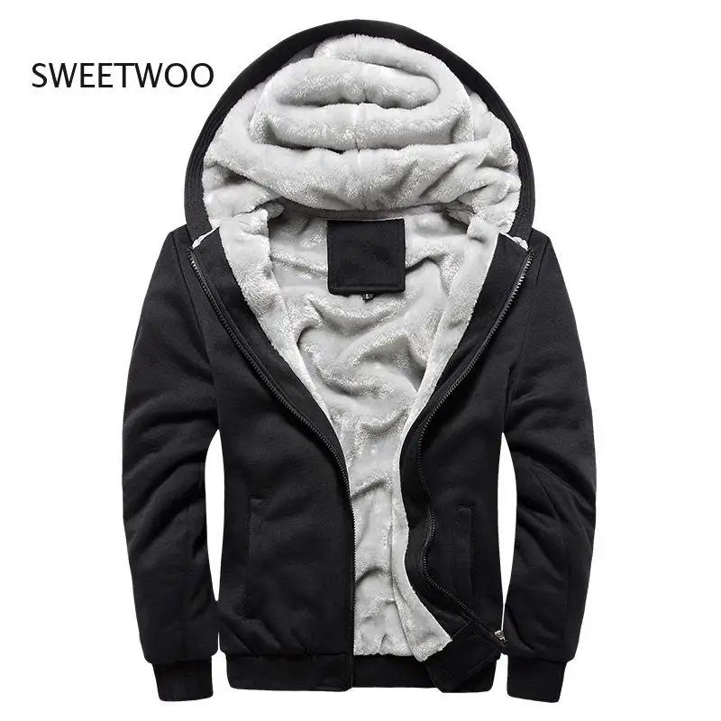 Men's Fleece Lined Hooded Sweatshirt Jacket-Korean Style Baseball Coat | Thickened Warm Autumn Winter Outerwear (Factory Direct)