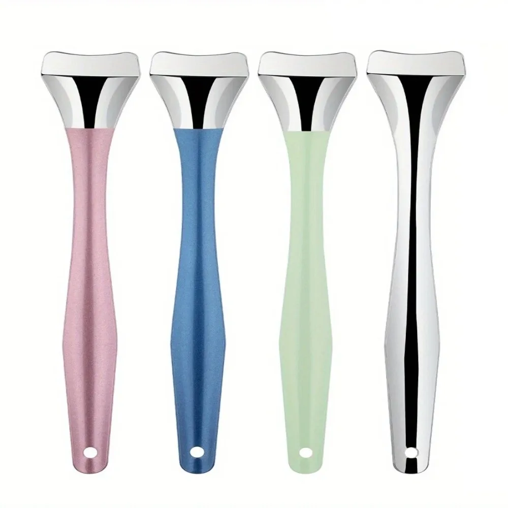 Stainless Steel Skin Pore Cleaner No Fragrance No Electricity Facial Cleaning Tool Long Handle Blackhead Removal Tool