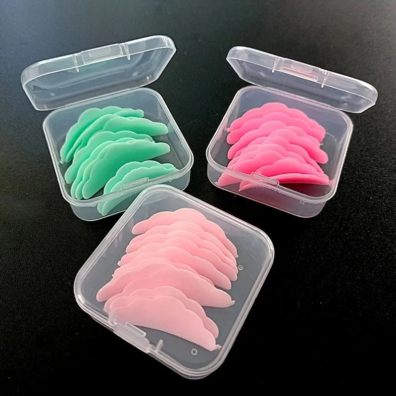 

5 pairs Reusable Eyelash Lifting Kit Silicone lamination Pad Eyelash Perm Rods 3D Eyelashes Extension Curler Pad Makeup Tool