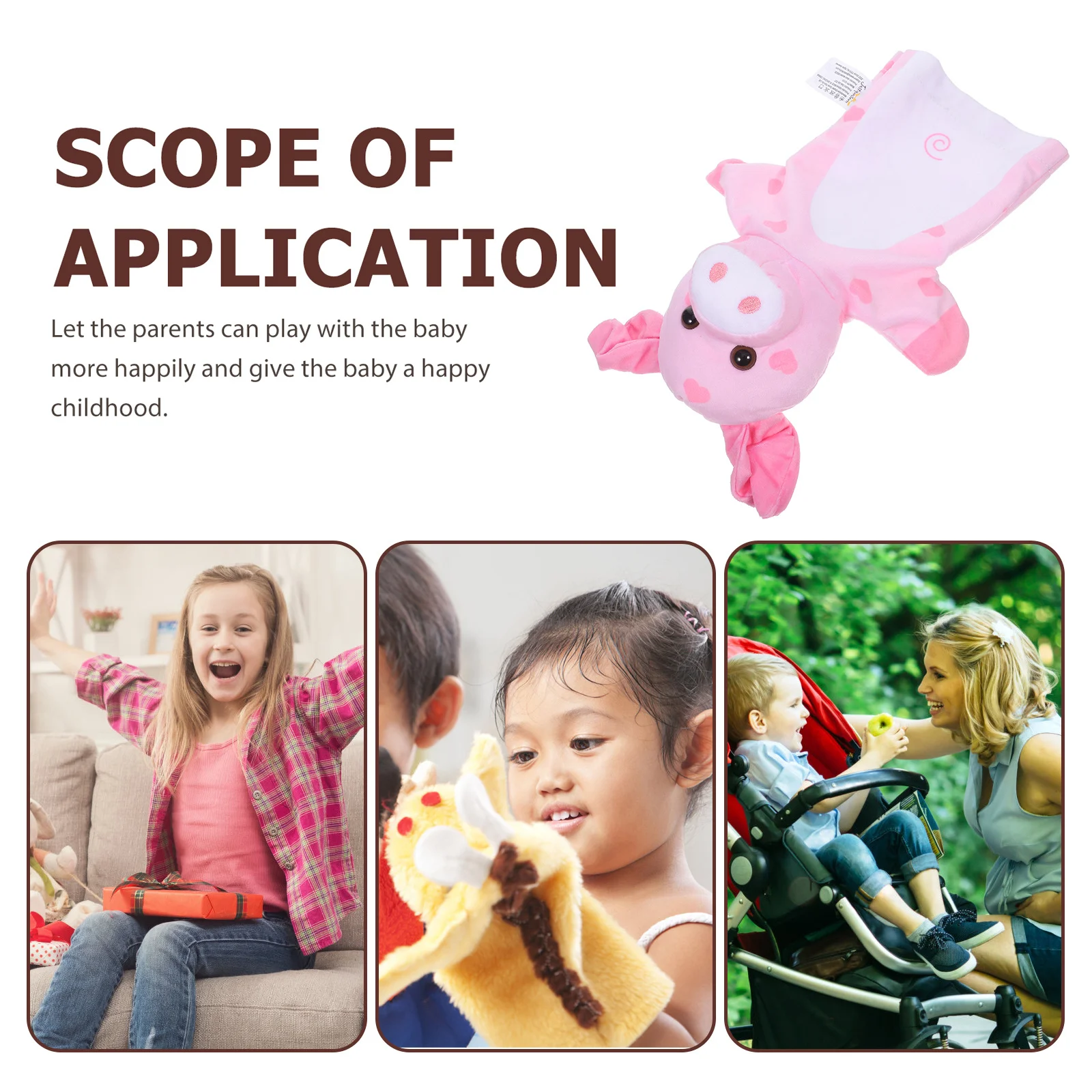 Farm Animal Hand Puppets Pig Kids For Toddlers Preschool Storytelling Pretend Play Classroom Supplies Soft Stuffed Animals