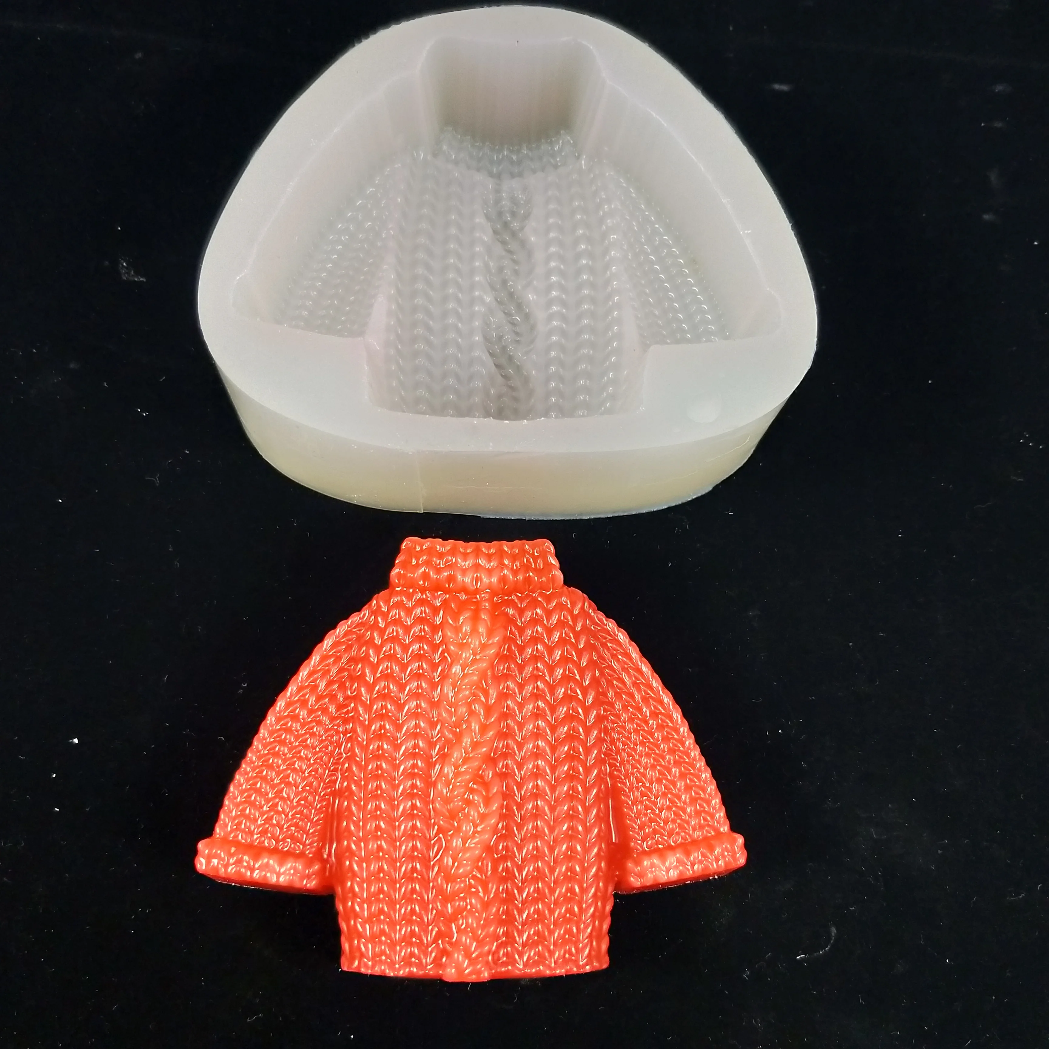 

QT0236 Mold Silicone Sweater Molds Wool Mold Winter Handmade Soap Mould DIY Form Fondant Chocolate Cake Decorating Tools