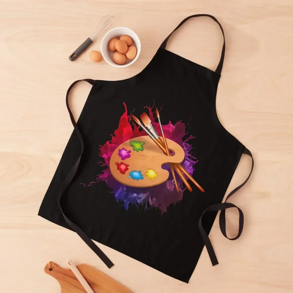 

Splash Painting Palette Apron Chef jacket men Kids Women's Dress Women's Home Clothes Apron