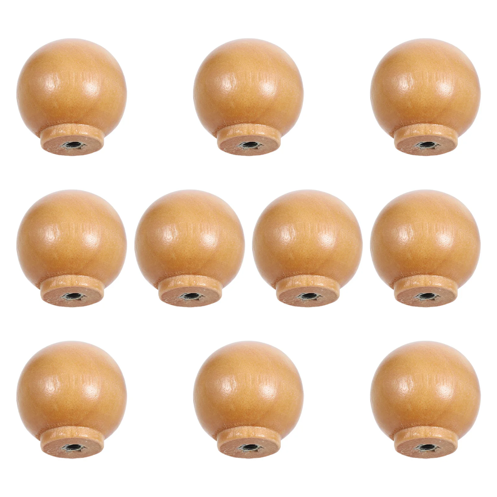 

10 Pcs Solid Wood Handle for Cabinet Dresser Drawer Knobs Kitchen Decorative niture Pulls Replacement Dressing Table