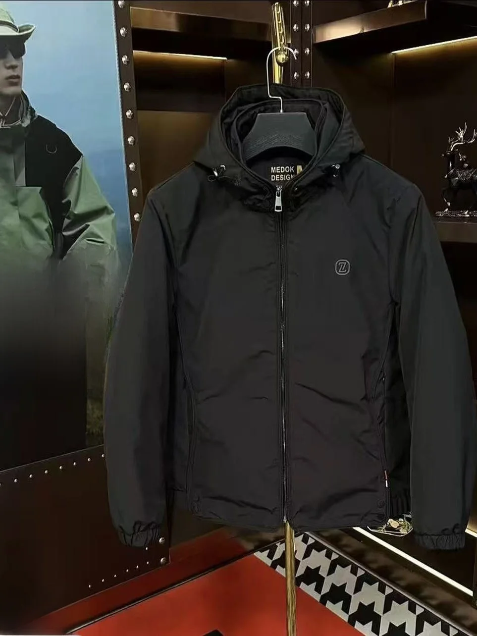 

Men's Faionable Hooded Cotton Jaet Warm Casual All-Match Autumn Winter New Sle Lightweight Luxury Top Streetwear