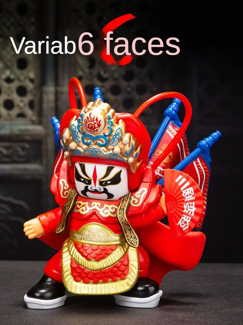 Sichuan opera face changing doll face  toys Peking Opera face doll ornaments Chinese style Sichuan Chengdu gifts for friends