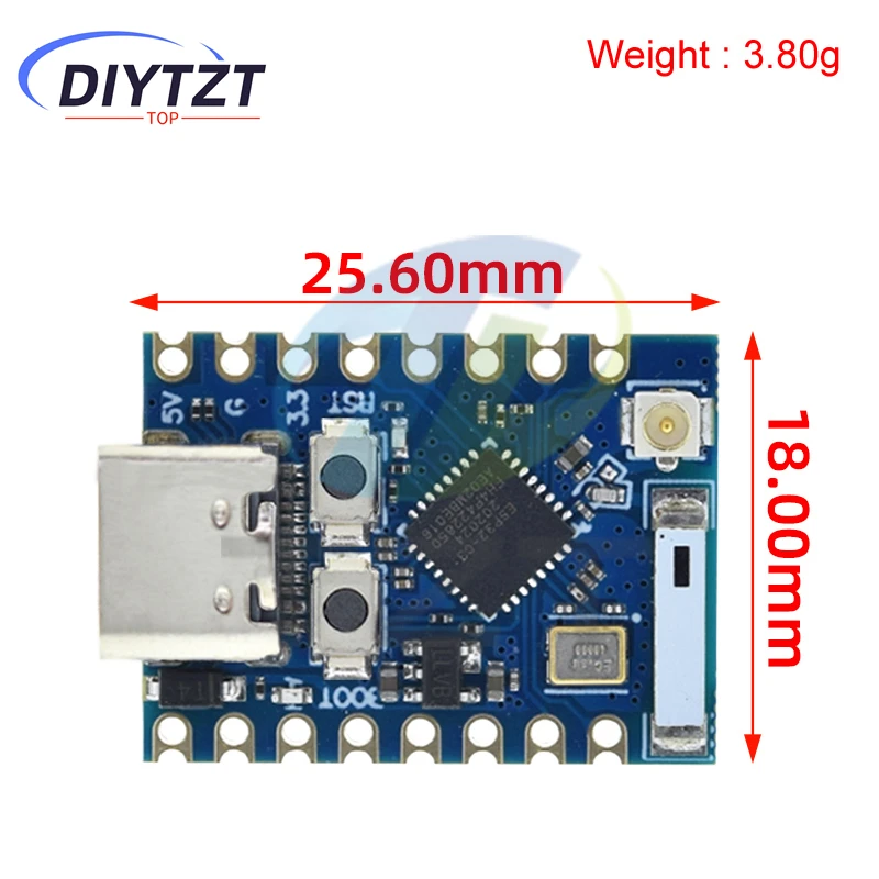 DIYTZT ESP32-C3-Zero 프로 미니 개발 보드, 와이파이 블루투스, 울트라 스몰 사이즈, ESP8266, ESP32 C3, ESP 32, 아두이노용