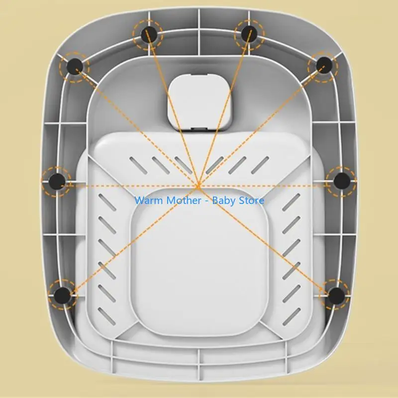 Estante baño pie para bebé dibujos animados con Base antideslizante, soporte ducha con forma pato encantador