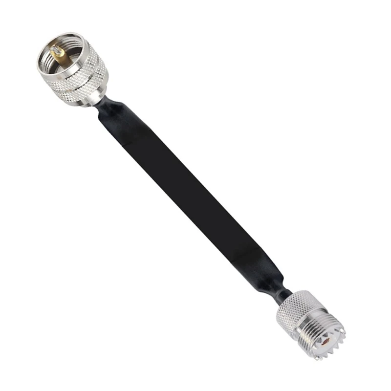 Window/Door Pass Through Flat RF Coaxial Cable PL295 UHF Male To SO239 UHF Female 50 Ohm RF Coax Pigtail Extension Cord