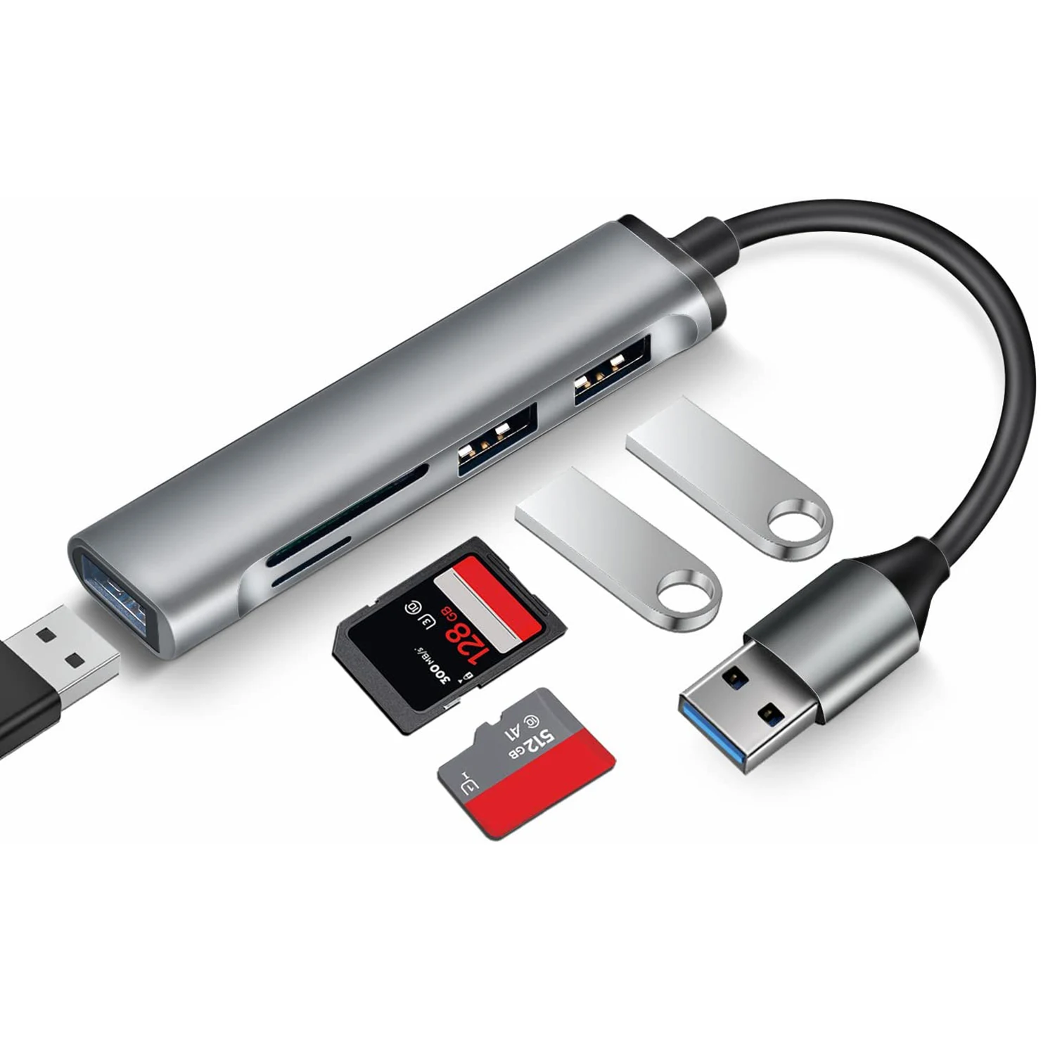 USB 3.0 rozgałęźnik HUB typu c z czytnikiem kart SD TF Adapter USB typu C Extender do komputera Laptop Macbook Pro Air Mini