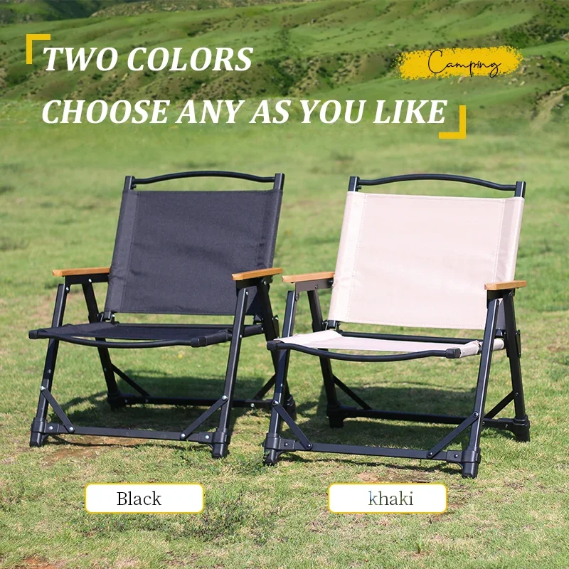 1PC portable outdoor picnic chair, aluminum alloy , ultra-light volume small detachable,suitable for camping, hiking, courtyard