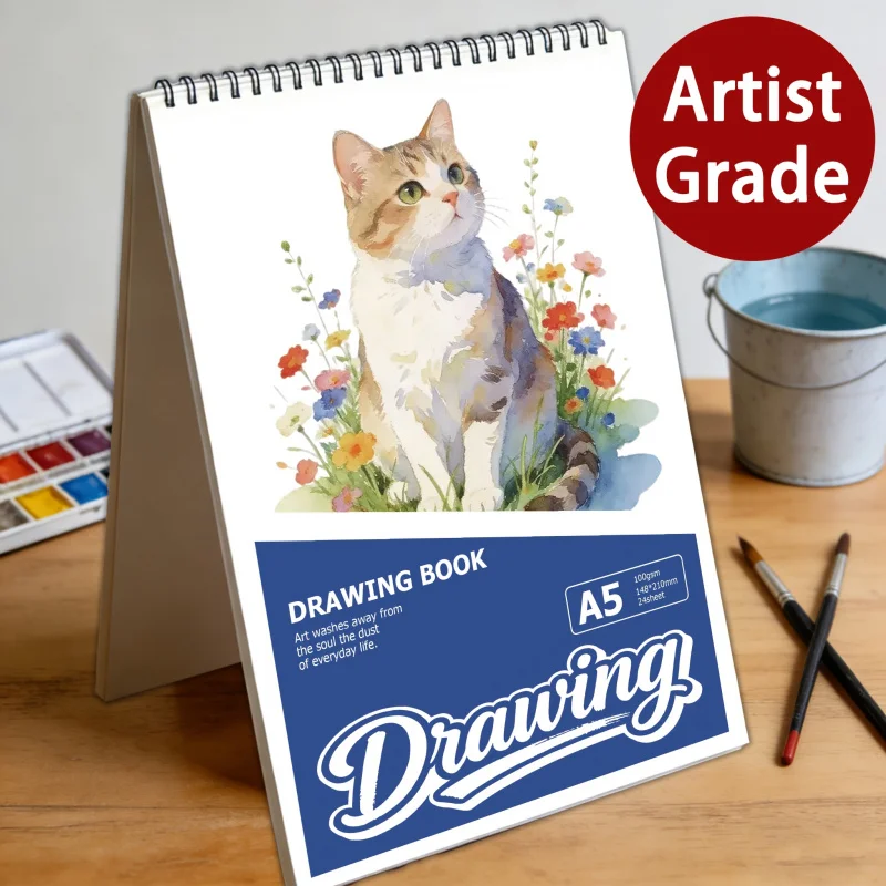 A5 100g Sketch Paper | Spiral-Bound | Beginner-Approved | Perfect for Daily Drawing & Hobby Use