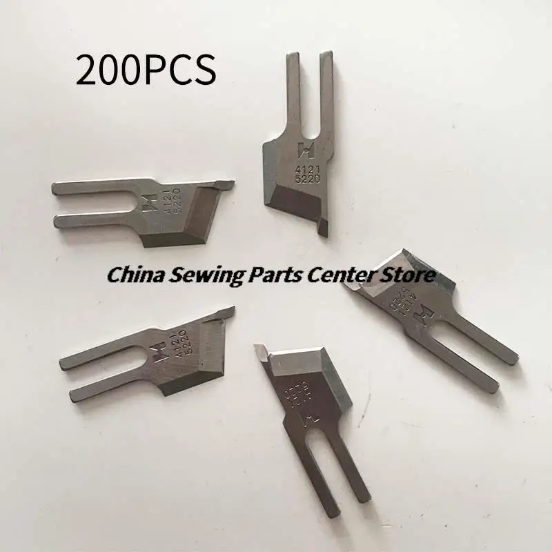 200PCS STRONG H Knives B4121-522-000 Knife JUKI DLM52 DLM522 DLM5200 DLM5400 5420 Overlock Industrial Sewing Machine Spare Parts