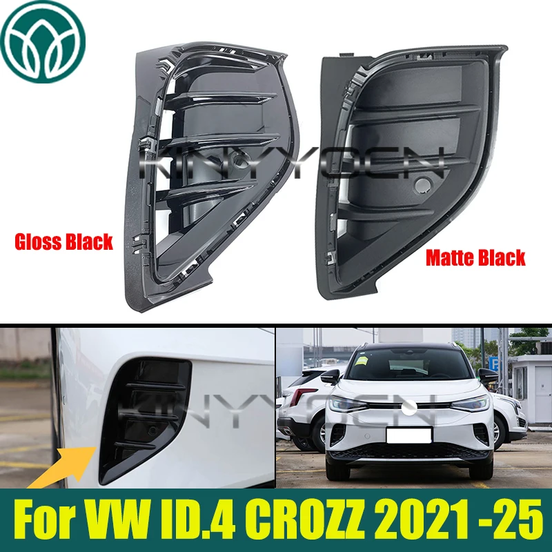 

Car Front Bumper Fog Lamp Cover For VW ID.4 CROZZ 2021 2022 2023 2024 2025 Bumper Fog Lamp Cover Grille