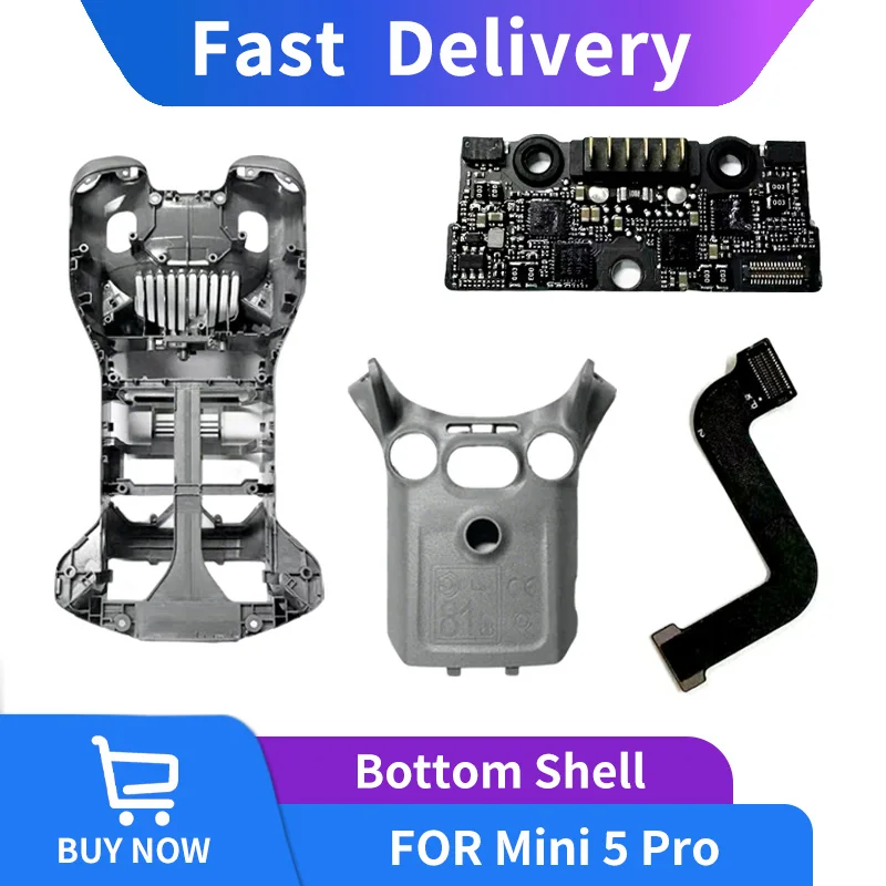 For Mini 5 Pro Bottom Shell Middle Shell & ESC Flex Cable , Precision Repair Accessories for Lightweight Foldable Crash Damage