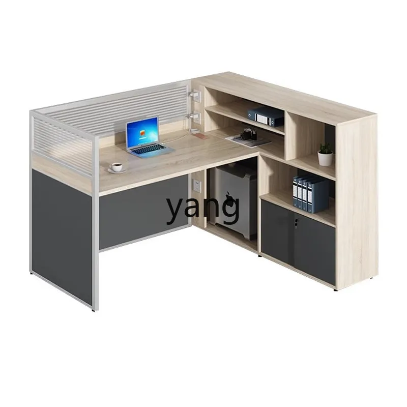 LMM screen desk, financial card seat, simple and modern staff 4 four 6 people