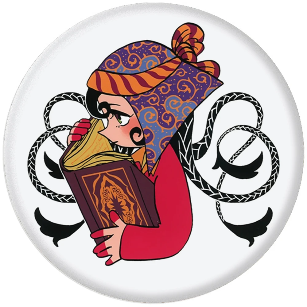 58mm Anime Jaadugar A Witch in Mongolia Cosplay COSTUME Badge Pin SPTE Tinplate Brooch﻿ Prop Gift