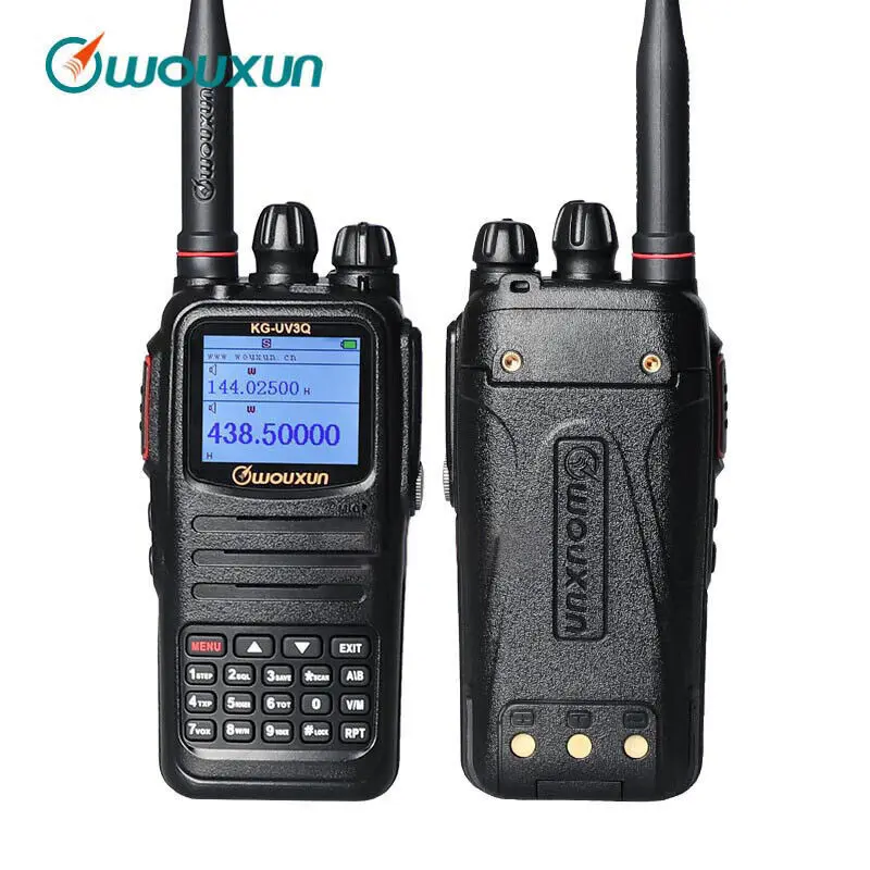 10 قطعة الأصلي WouXun KG-UV3Q التناظرية VHF/UHF ثنائي النطاق 999CH 10 واط عالية الطاقة FM تشويش إذاعي SOS وظيفة اسلكية تخاطب