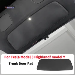 Per Tesla Model 3 Highland 2024 modello Y 2019-2023 porta del bagagliaio dell'auto tappetino protettivo tappetino protettivo accessori per interni in pelle