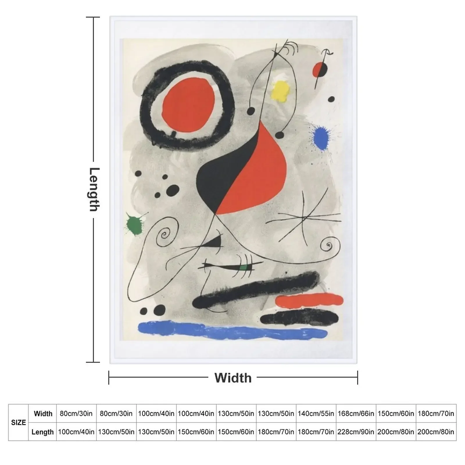 Joan miro artwork joan miro paintings joan miró miro drawing Throw Blanket Luxury Designer Decorative Sofas Softest Blankets