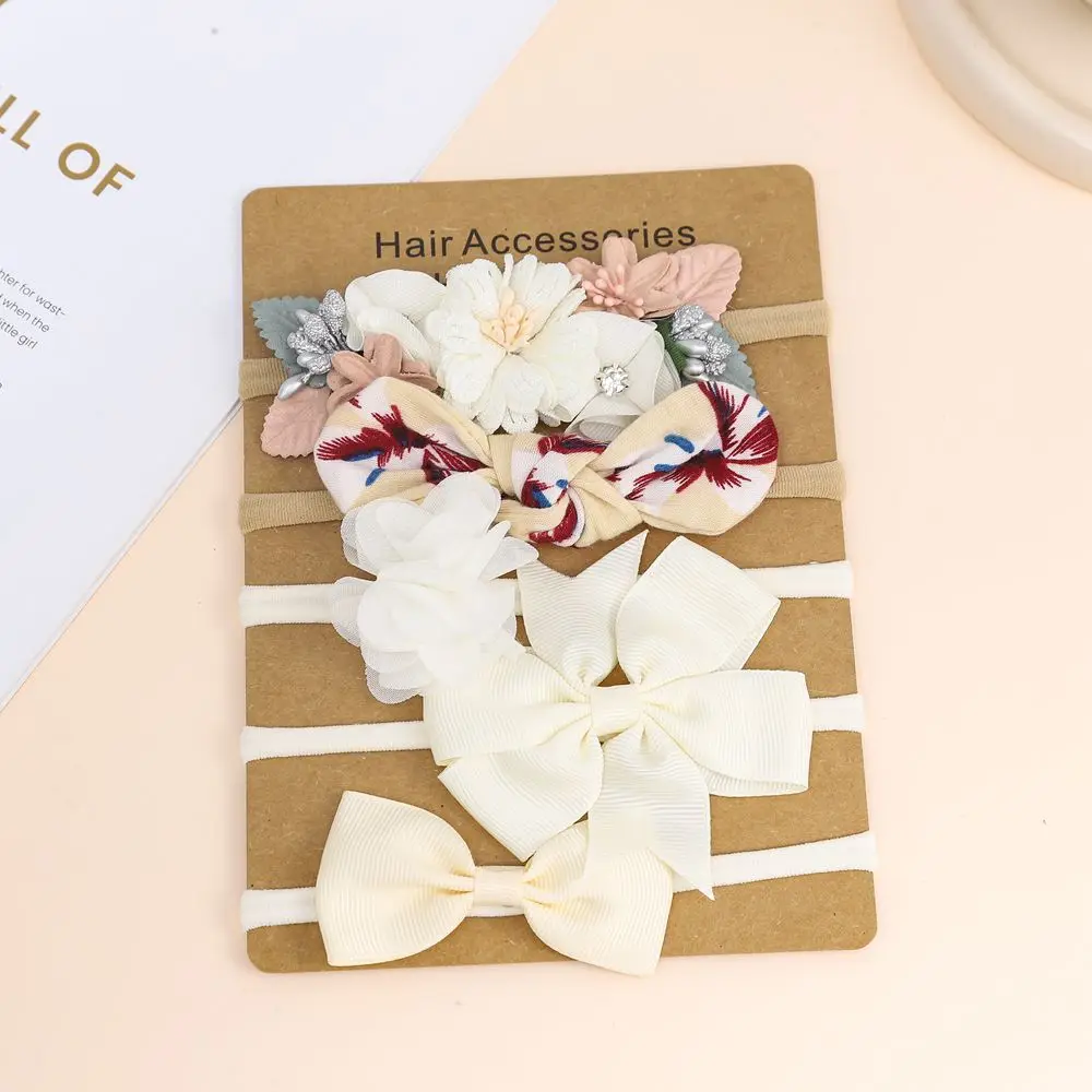 

5pcs Baby Girl Headband set Cute Baby Elastic Hair Band Newborn Head Flower Toddler Headband Headwear Kids Accessories