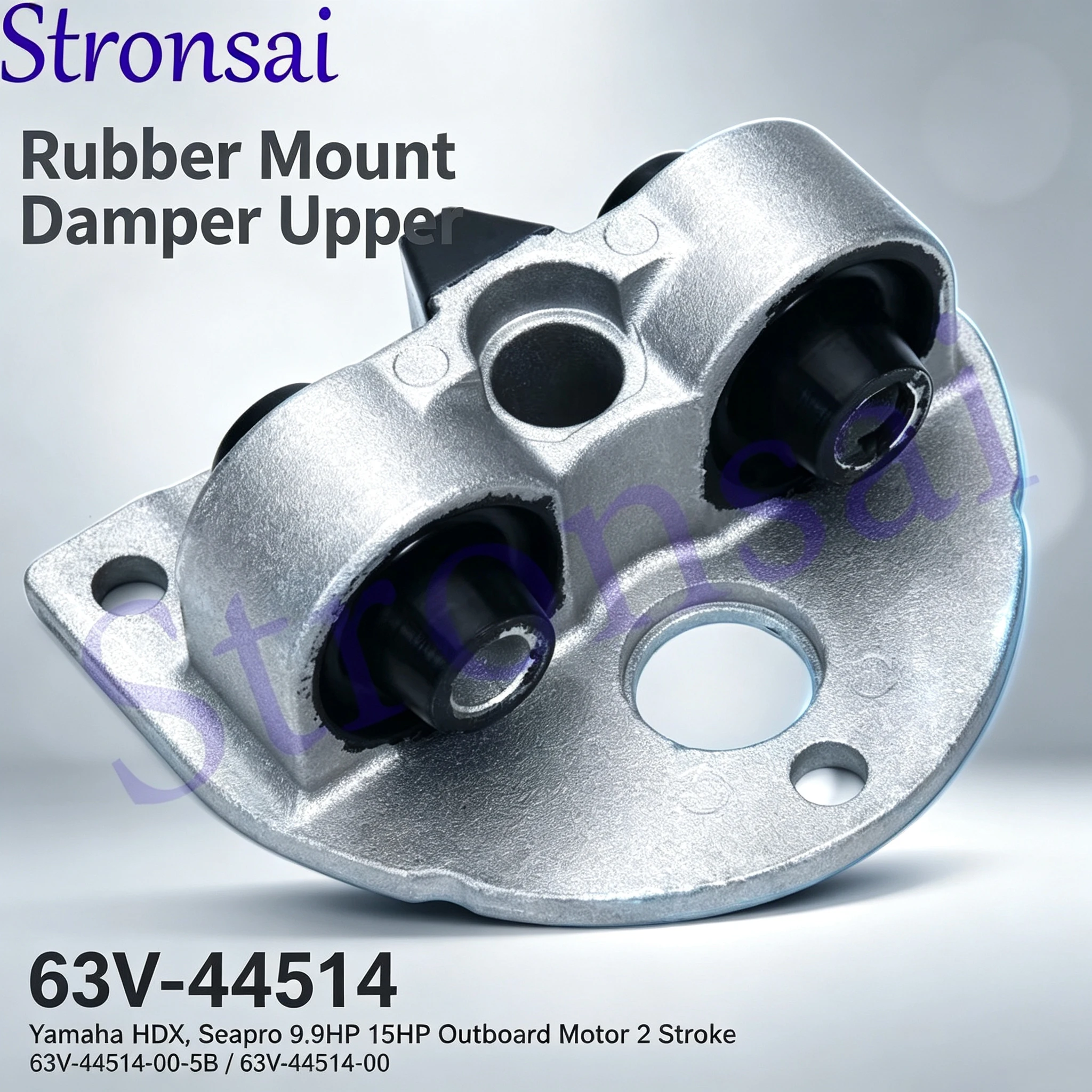 Outboard Motor Rubber Mount Damper Upper 63V-44514 63V-44514-00-5B 63V-44514-00 For Yamaha HDX Seapro 2 stroke 9.9HP 15HP