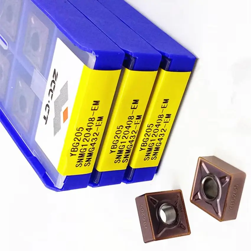 SNMG120404-EM YBG205/SNMG120408-EM YBG205/SNMG120412-EM YBG205/SNMG120416-EM YBG205 ZCC.CT CNC carbide turning inserts 10pcs/box