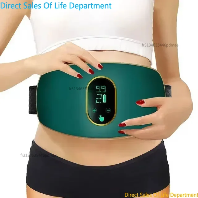 Ceinture de massage abdominale électrique - Appareil amincissant anti-cellulite pour femmes, brûleur de graisse du ventre et dispositif d'élimination des graisses