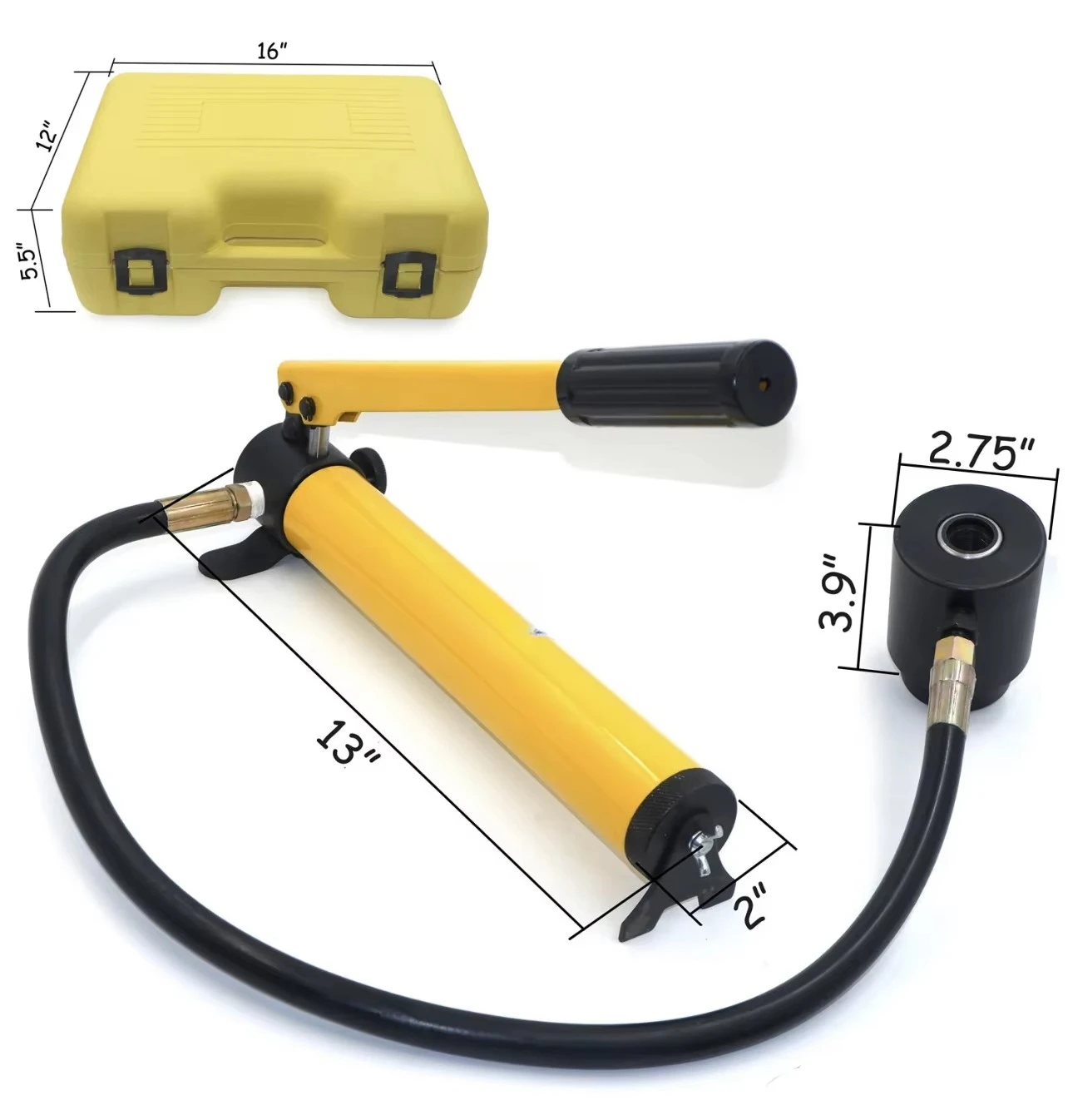 المحمولة 10 طن دليل الهيدروليكية ضربة القاضية ثقب الناخس أداة عدة لوح من الفولاذ المقاوم للصدأ حفار فتاحة مع 16-51 مللي متر يموت