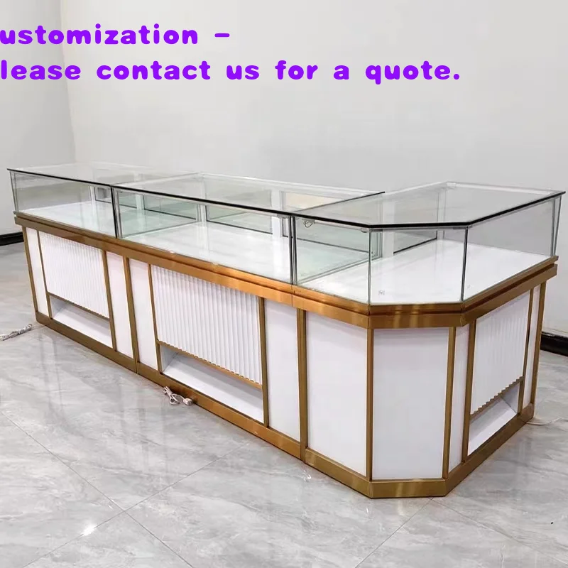 

custom.Customized Glass Jewelry Display Cabinet, Jewelry Retail Store Counter Design