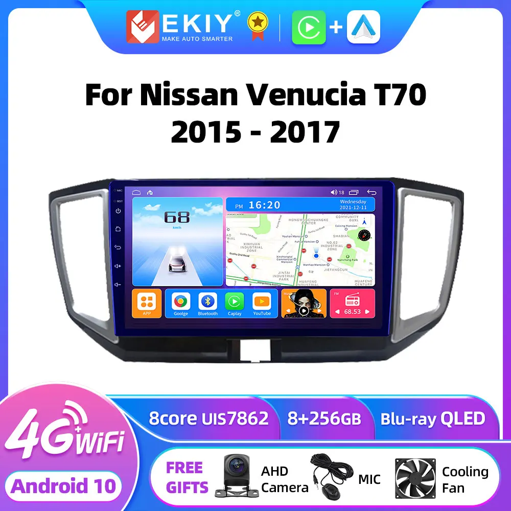 

EKIY T7 Android 10 For Nissan Venucia T70 2015 - 2017 Multimedia player Navigation Head Unit Tape Recorder Carplay Auto No 2din