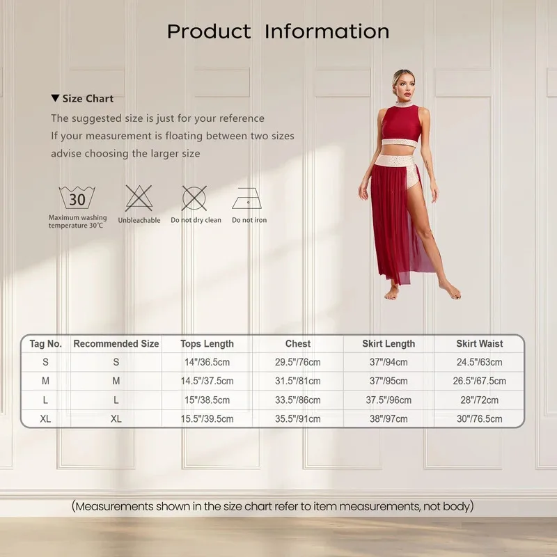 المرأة لامعة الراين الحديثة ملابس رقص غنائية بلا أكمام المحاصيل الأعلى مع شبكة تنورة الفالس قاعة الرقص المنافسة الزي
