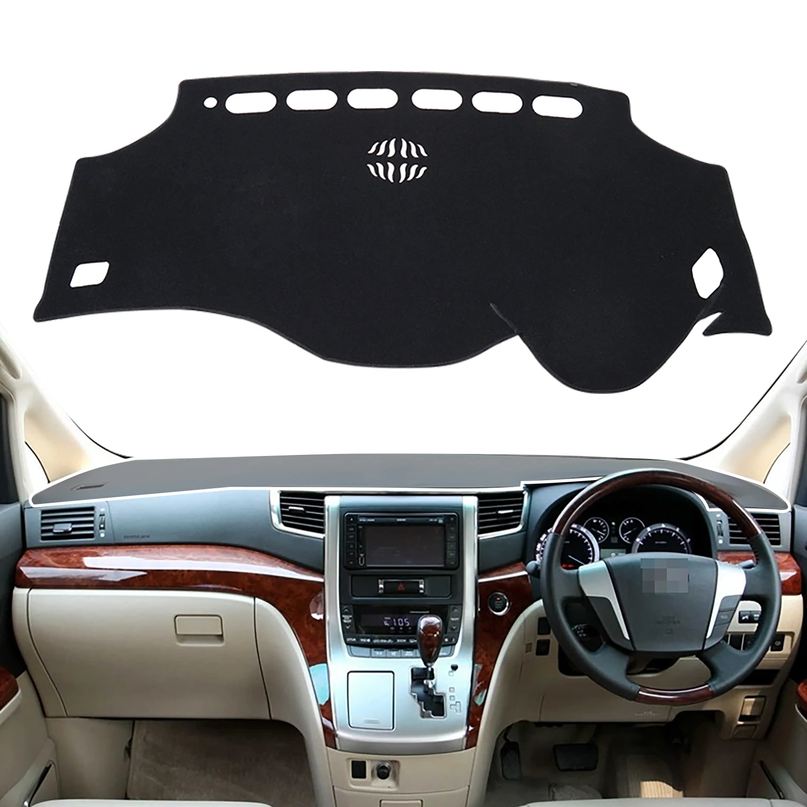 

for Toyota Alphard Vellfire 20 Series Dashboard Cover Pad AH20 2008-2014 AH 20 Dash Mat Dashmat Car Accessories Carpet