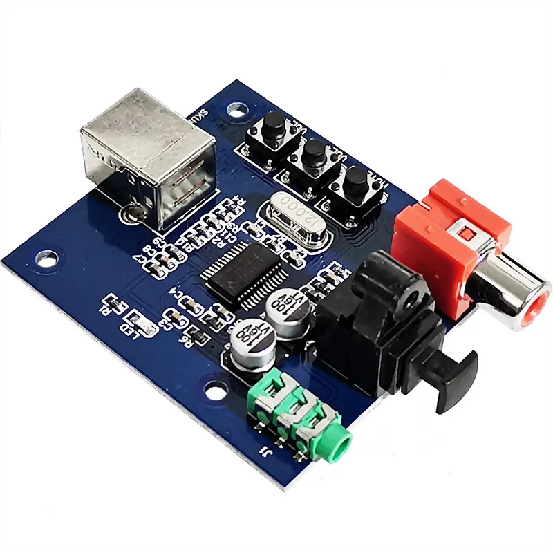 Decoder Board for PCM2704 USB Sound Card DAC, USB Input Coaxial Optical Fiber HIFI Audiophile Sound Card Decoder Board
