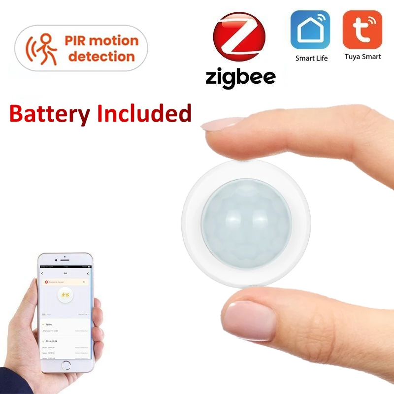 

Tuya Zigbee 3.0 Human Body PIR Motion Sensor Wireless Smart Life Home Security Gateway Request Work With Alexa Google Home Smart