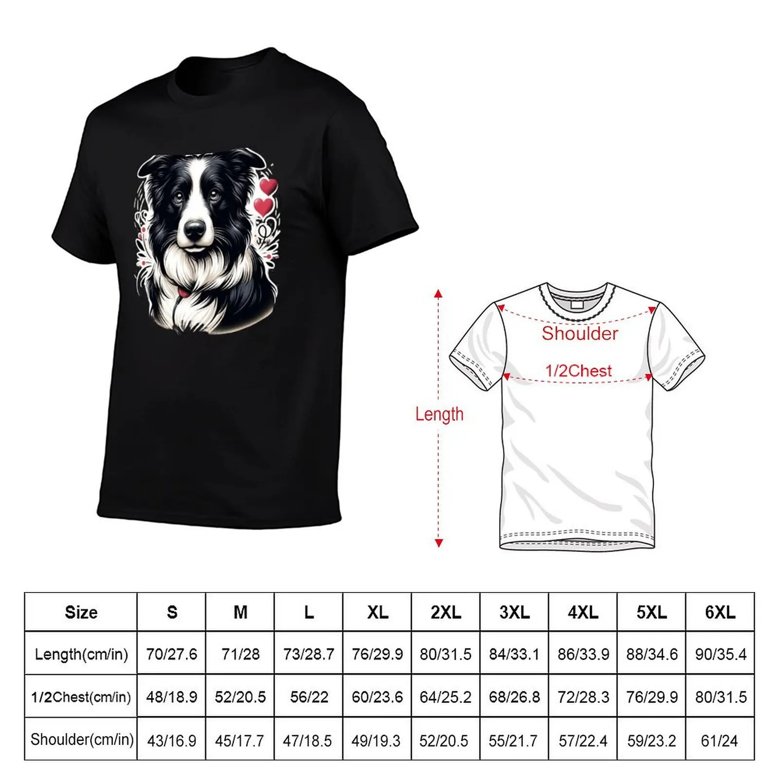 Cherished Companion Border Collie T-Shirt Running Performance Short Sleeve Tee