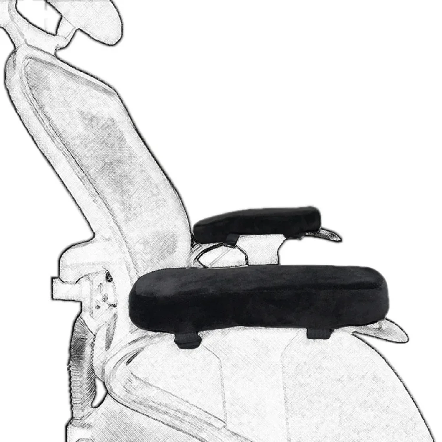 

1 Piece Comfort Memory Foam Armrest Pads Office Chair Gaming Chair Arm Rest Covers Elbows Ergonomic Armrest Pads JAF020
