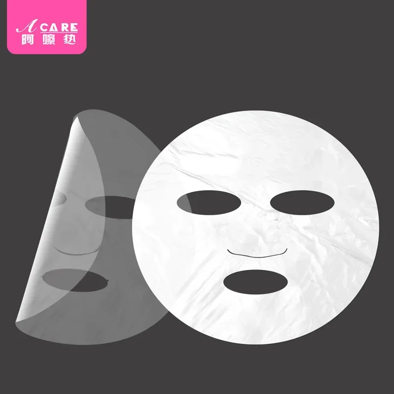 Masque autocollant/emballage en plastique A1P39-emballage en plastique jetable transparent cour grimace mince portable et docile spa