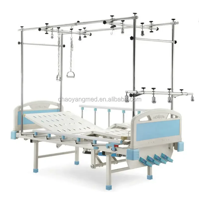 YYHC wholesale Four Crank Orthopedic traction bed Stainless steel hospital bed for sale CY-A107B