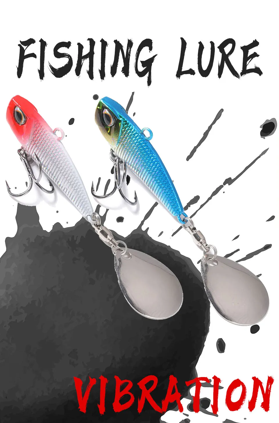 WALK FISH 7g 11g 15g 21g Spinner Köder Metall VIB Angeln Köder Rotierenden Schwanz Vibration pailletten Japan Wobbler Trolling Köder Pesca – Detail 1