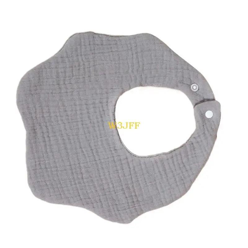 

W3JF Gentle & Long Service Infant Bibs Round Bibs Functional Baby Bibs Easy to Maintain Cotton Bibs Reliable for Everyday Use