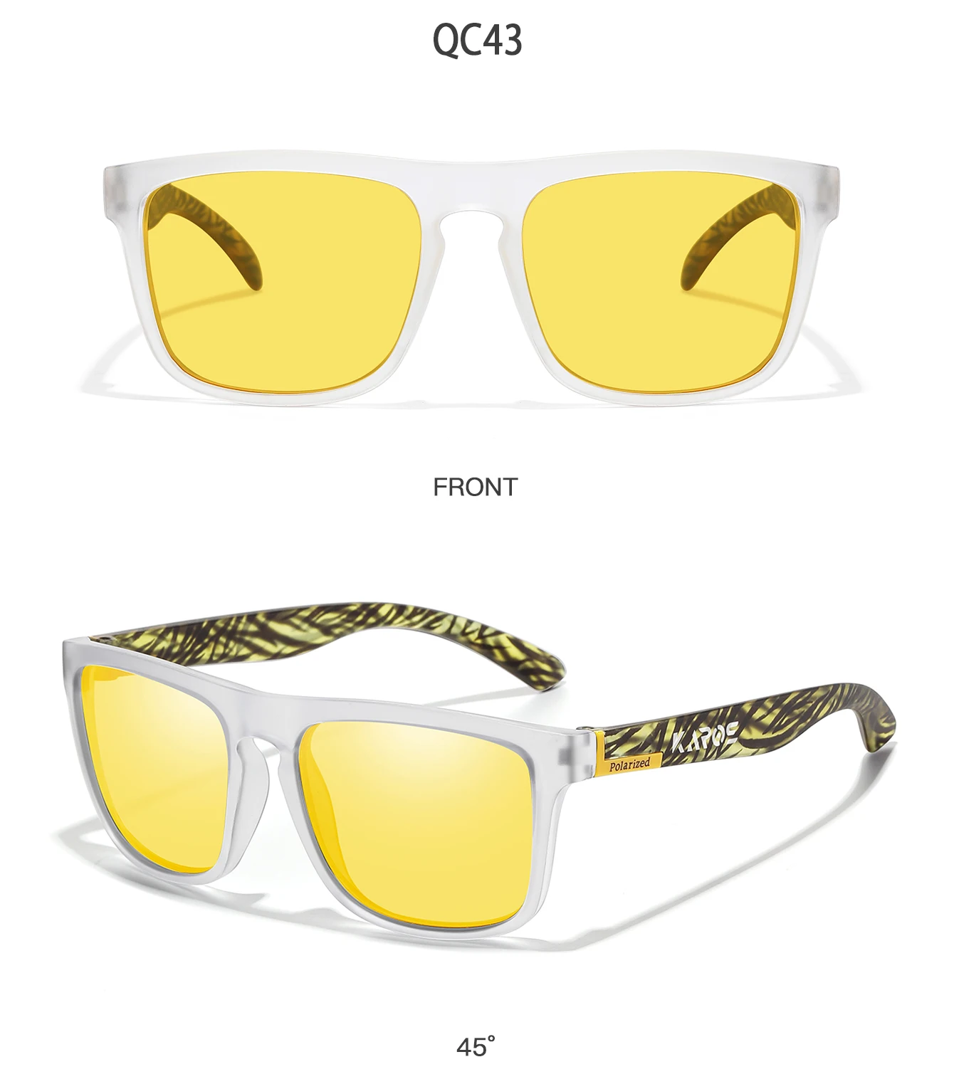 KAROS Männer/Frauen Polarisierte Sonnenbrille Quadratischen Spiegel Marke Design Luxus UV400 Sonnenschirm Unisex Angeln Fahren Radfahren Wandern – Detail 39