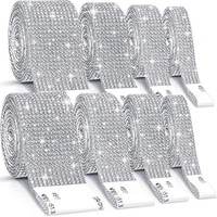 Self Adhesive Crystal Rhinestone Sticker Diamond Ribbon DIY Sticker Rhinestones Arts Crafts Car Phone Decoration Dropshipping