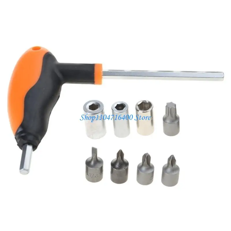 

y1gd Skateboard Tools T-Type Wrench with 6/8/10/45mm Bit Scooter Skateboard Tools