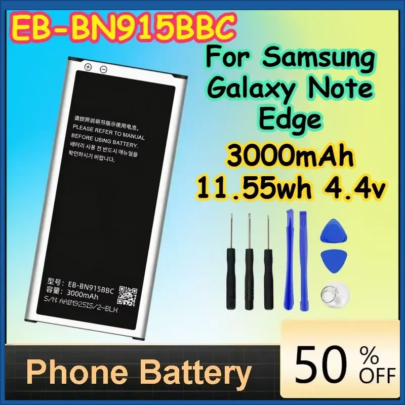EB-BN915BBC 3000mAh 11.55wh 4.4v Battery for Samsung Galaxy Note Edge Replacement Phone Battery+ Free Tools