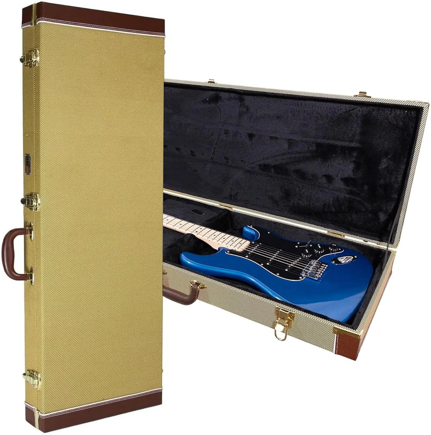 

Hard Electric Guitar Case for Full Size - Tweed